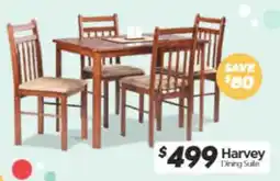 ComfortStyle Furniture & Bedding Harvey Dining Suite offer