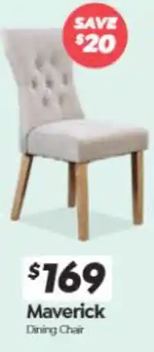 ComfortStyle Furniture & Bedding Maverick Dining Chair offer