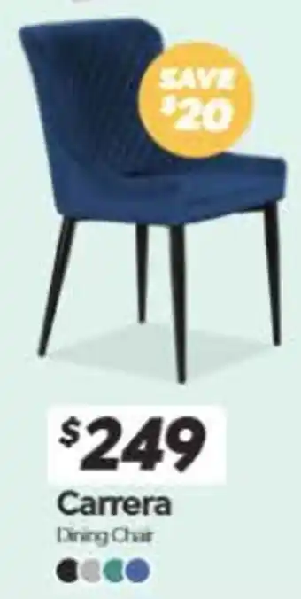 ComfortStyle Furniture & Bedding Carrera Dining Chair offer