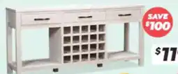 ComfortStyle Furniture & Bedding Wine Cabinet offer