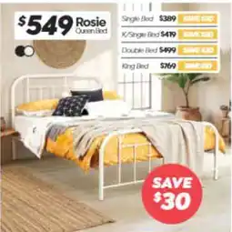 ComfortStyle Furniture & Bedding Rosie Queen Bed offer