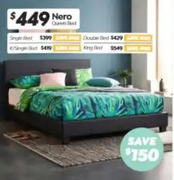 ComfortStyle Furniture & Bedding Nero Queen Bed offer