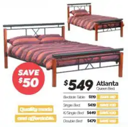 ComfortStyle Furniture & Bedding Atlanta Queen Bed offer