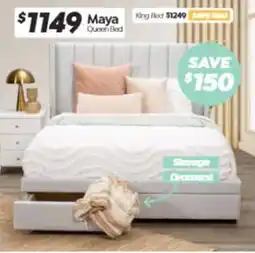 ComfortStyle Furniture & Bedding Maya Queen Bed offer