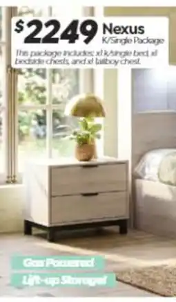 ComfortStyle Furniture & Bedding Nexus K/Single Package offer