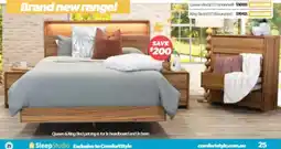 ComfortStyle Furniture & Bedding SleepStudio Queen Bed (LED Bookshelf) offer