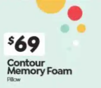 ComfortStyle Furniture & Bedding Contour Memory Foam Pillow offer