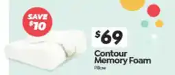 ComfortStyle Furniture & Bedding Contour Memory Foam Pillow offer