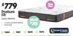 ComfortStyle Furniture & Bedding Posture Fit Queen Mattress by DreamMaster offer