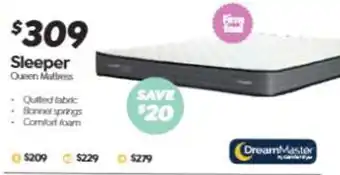 ComfortStyle Furniture & Bedding Sleeper Queen Mattress offer