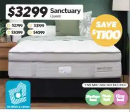 ComfortStyle Furniture & Bedding Sanctuary Queen offer
