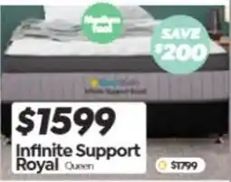 ComfortStyle Furniture & Bedding Infinite Support Royal Queen offer