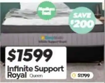 ComfortStyle Furniture & Bedding Infinite Support Royal Queen offer