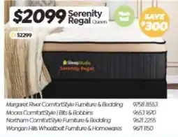 ComfortStyle Furniture & Bedding Serenity Regal Queen offer