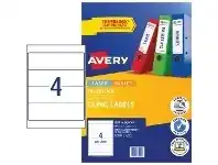 Officeworks Avery 4UP Laser Lever Arch Labels White 25 Sheets offer