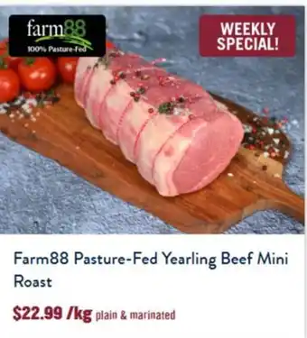 Tasman Butchers Farm88 Pasture-Fed Yearling Beef Mini Roast offer