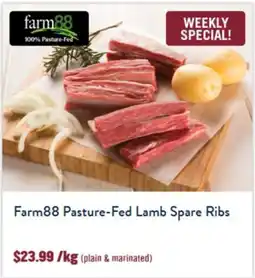 Tasman Butchers Farm88 Pasture-Fed Lamb Spare Ribs offer