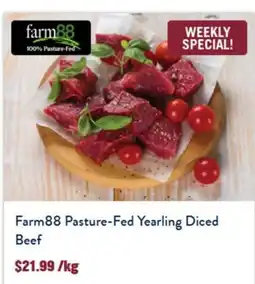 Tasman Butchers Farm88 Pasture-Fed Yearling Diced Beef offer