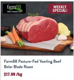 Tasman Butchers Farm88 Pasture-Fed Yearling Beef Bolar Blade Roast offer