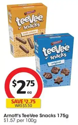 Coles Arnott's TeeVee Snacks offer