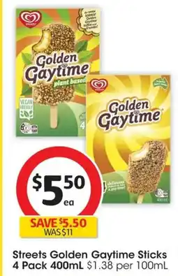 Coles Streets Golden Gaytime Sticks offer