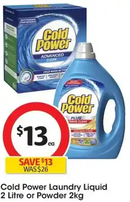 Coles Cold Power Laundry Liquid offer