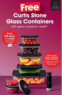 Coles Curtis Stone Glass Containers offer