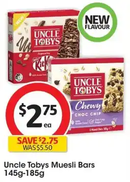 Coles Uncle Tobys Muesli Bars offer