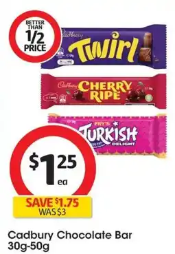 Coles Cadbury Chocolate Bar offer