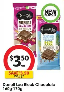 Coles Darrell Lea Block Chocolate offer