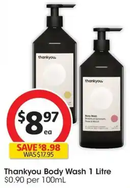 Coles Thankyou Body Wash offer