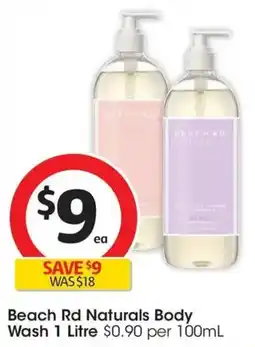 Coles Beach Rd Naturals Body Wash offer