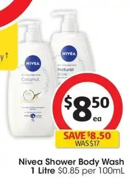 Coles Nivea Shower Body Wash offer