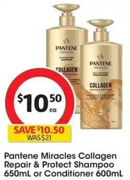 Coles Pantene Miracles Collagen Repair & Protect offer