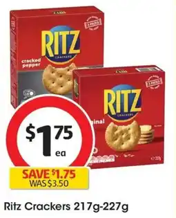 Coles Ritz Crackers offer