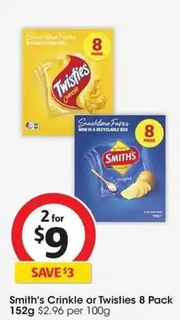 Coles Smith's Crinkle or Twisties offer