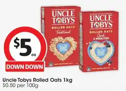 Coles Uncle Tobys Rolled Oats offer
