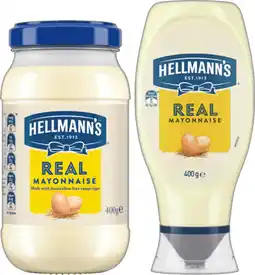 IGA Hellmann’s Mayonnaise 400‑432g Selected Varieties offer