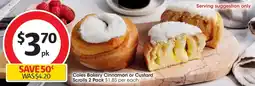 Coles Coles Bakery Cinnamon or Custard Scrolls offer