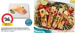 Coles Coles Tasmanian Fresh Salmon Portions Skin Off offer