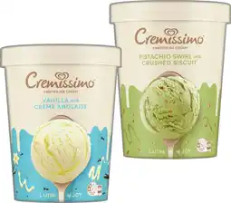 IGA Streets Cremissimo Ice Cream Selected Varieties offer
