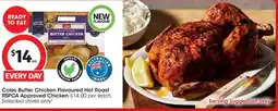 Coles Coles Butter Chicken Flavoured Hot Roast RSPCA Approved Chicken offer