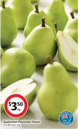 Coles Australian Packham Pears offer