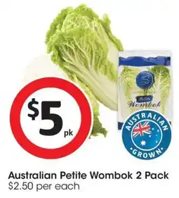 Coles Australian Petite Wombok 2 Pack offer