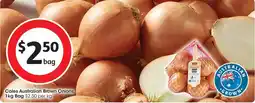 Coles Coles Australian Brown Onions offer