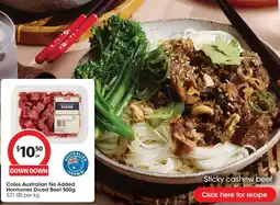 Coles Coles Australian No Added Hormones Diced Beef offer