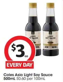 Coles Coles Asia Light Soy Sauce offer
