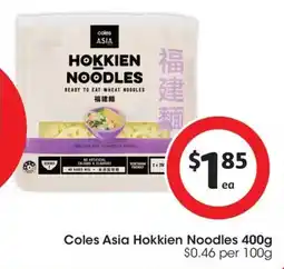 Coles Coles Asia Hokkien Noodles offer