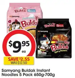 Coles Samyang Buldak Instant Noodles offer