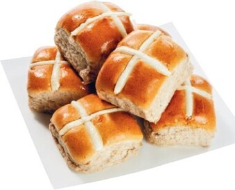 Coles Coles Hot Cross Buns 3 Pack, 6 Pack or 9 Pack offer